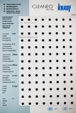 Гипсокартон Кнауф Cleaneo Akustik - права кръгла перфорация (R) - Image 3