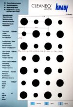 Гипсокартон Кнауф Cleaneo Akustic - разместена кръгла перфорация (R) - Image 5