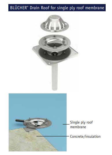 отводнитвлна система за покрив с мембрана с покривен слой