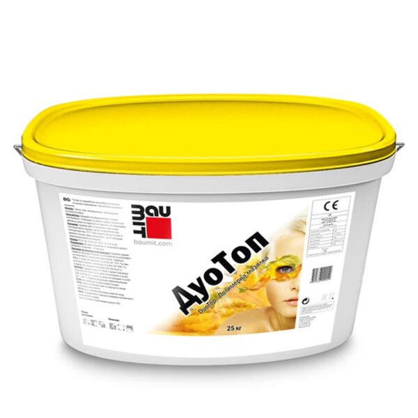 Бяла фасадна мазилка BAUMIT DuoTop K 1.5мм, 25кг