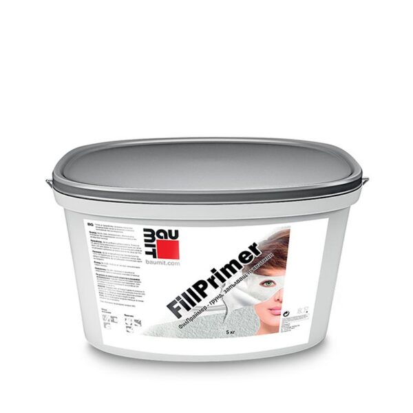 Грунд за фасада BAUMIT FillPrimer, 5кг, за запълване на пукнатини