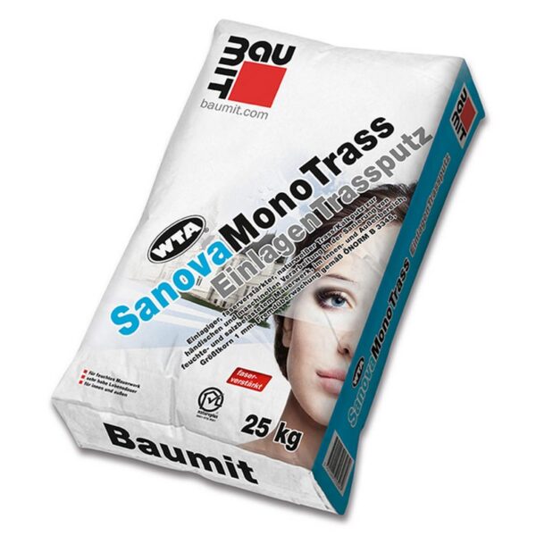 Санираща машинна мазилка BAUMIT Sanova Mono Trass 25кг