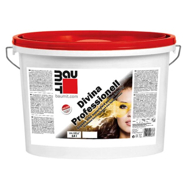 Коприненоматова дисперсна боя BAUMIT Divina Professionel, бяла, 14л