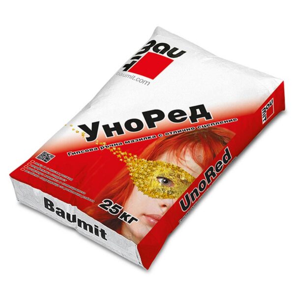 Гипсова мазилка Baumit UnoRed 25кг за ръчно полагане