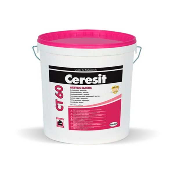 Акрилна мазилка Ceresit CT60, 25кг, за фасади и вътрешни стени