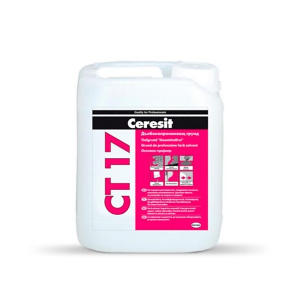 Дълбокопроникващ грунд за стени и подове CERESIT CT17, 2л