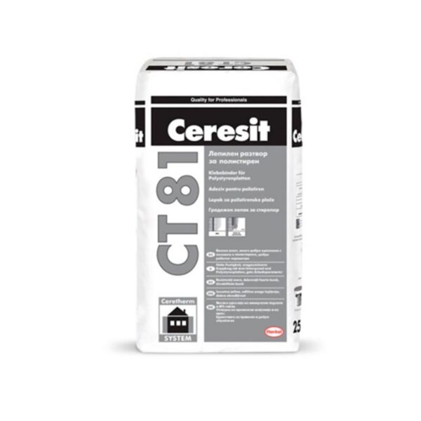 Лепило за EPS плоскости CERESIT CT81, 25кг