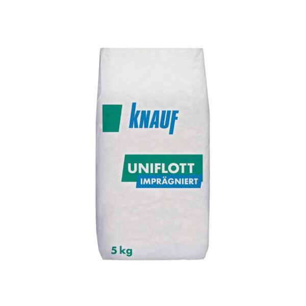 Влагоустойчива гипсова шпакловка Knauf Uniflott Imprägniert, 5кг