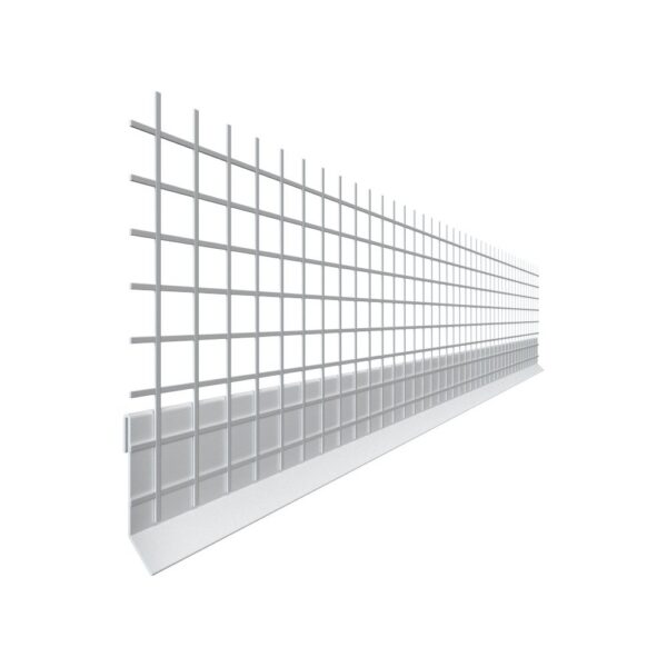 PVC профил за цокъл Knauf с армираща мрежа 100mm/2.5m