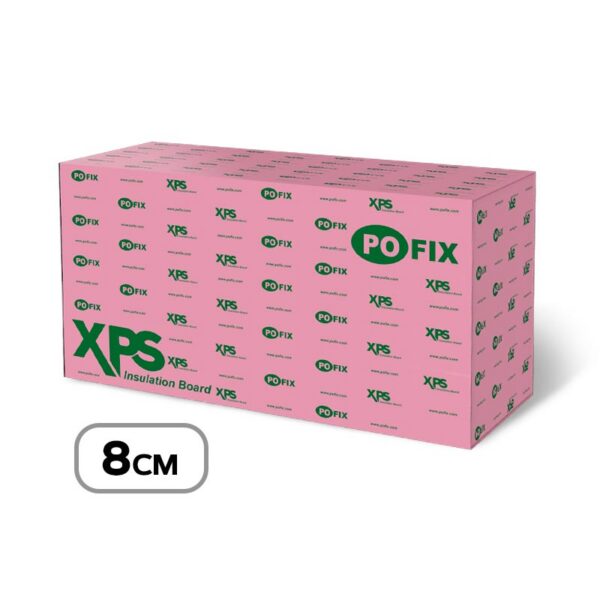 Топлоизолационни плочи от екструдиран полистирол POFIX 1.25х0.6 - 8см