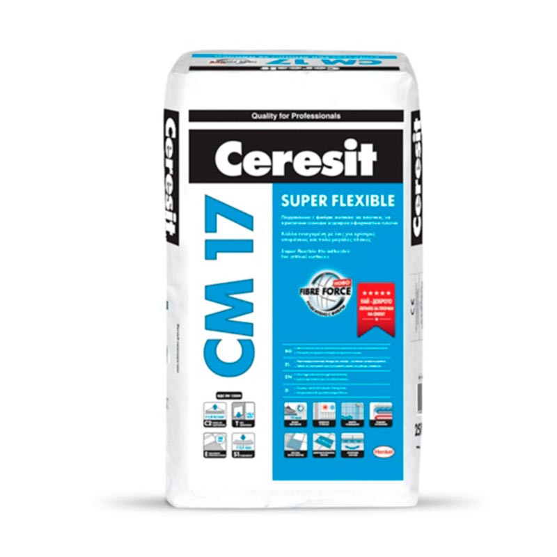 products-9892.jpg CERESIT СМ 17 СУПЕР ГЪВКАВО ЛЕПИЛО ЗА ПЛОЧКИ 25кг. - Image 1