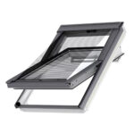 Комплект VELUX външен сенник и ролетна щора ROF MK06 78x118см, бежов 1086S