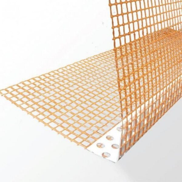 Оранжев PVC ъгъл VESTAL с широка мрежа 10x10см, 2.5м