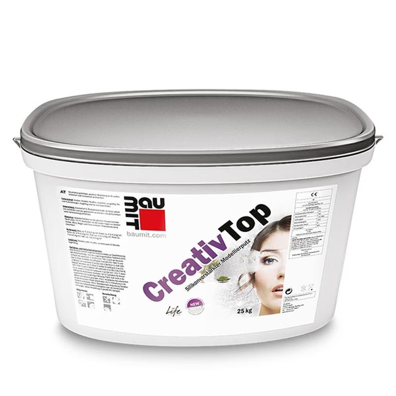 Дизайнерска фасадна мазилка BAUMIT CreativTop Перла 0.5мм, 25кг