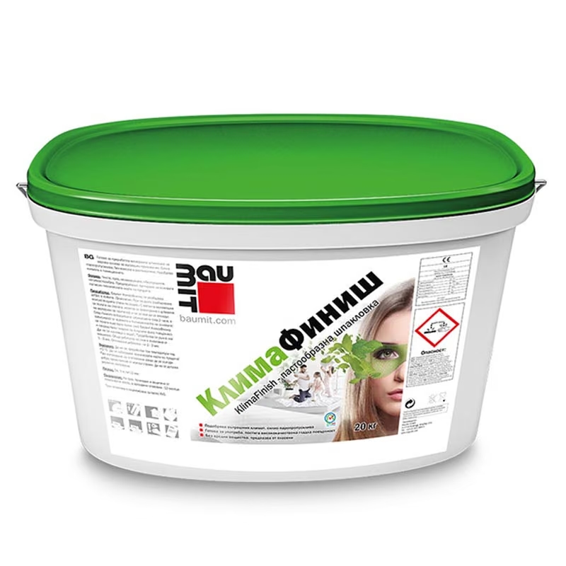 Варова шпакловка BAUMIT KlimaFinish пастообразна, 20кг