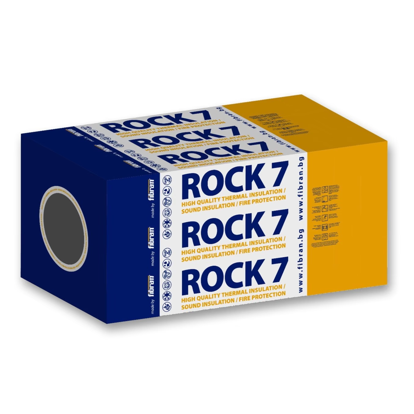Каменна вата Fibran Rock VENT 50kg 1.2x0.6 - 5 см