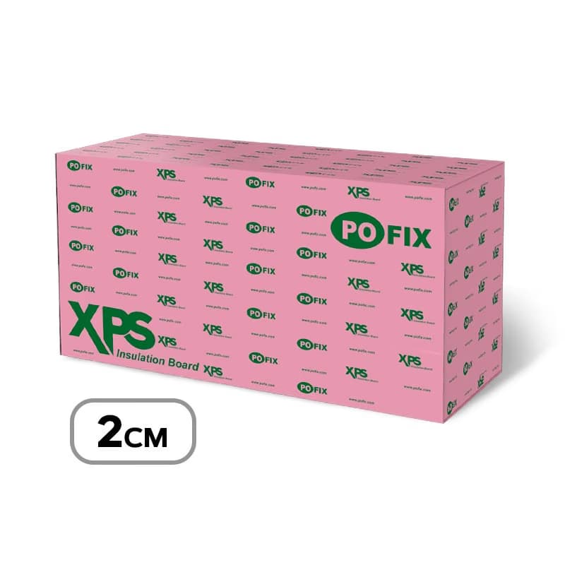 Топлоизолационни плочи от екструдиран полистирол POFIX 1.25х0.6 - 2см