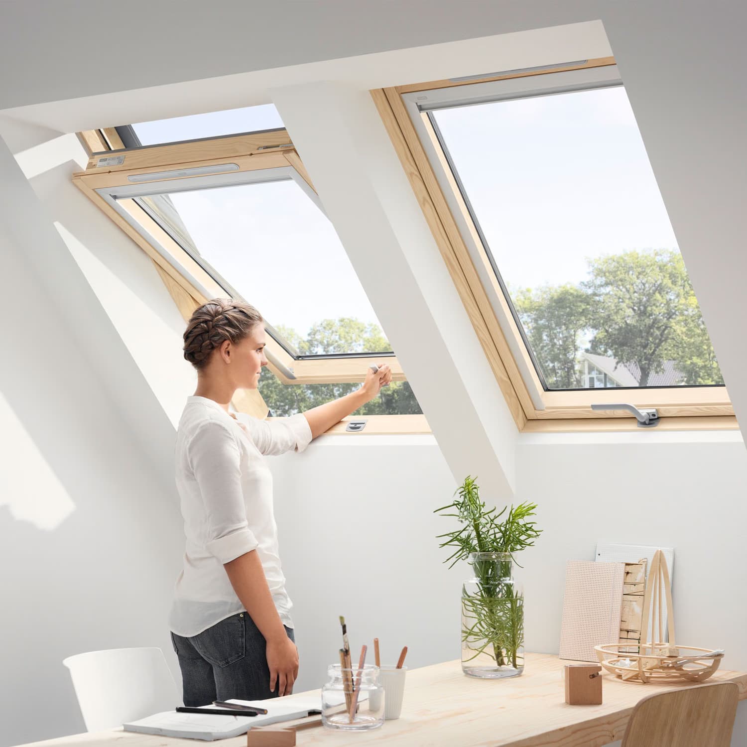 Покривен прозорец VELUX GZL 1051B Стандарт MК06 78х118см с долно управление