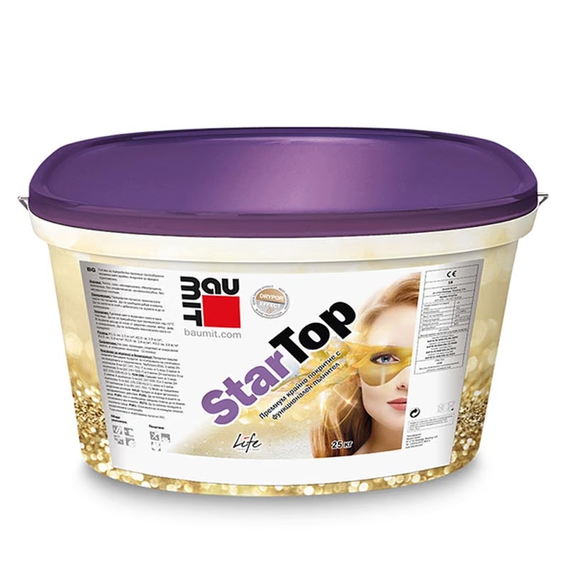 Фасадна мазилка BAUMIT StarTop K 3мм, 25кг - премиум силиконова